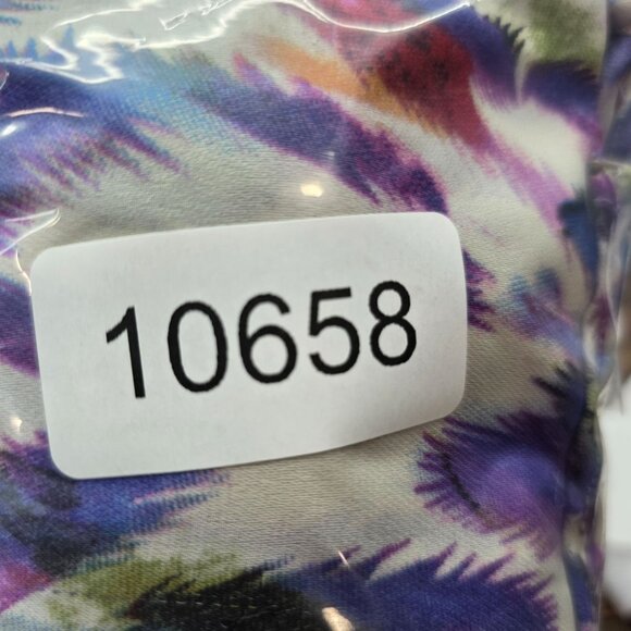 Womens Cabi Multicolor Feather Print Sleeveless Top V-Neck 100% Polyester S - Picture 7 of 8